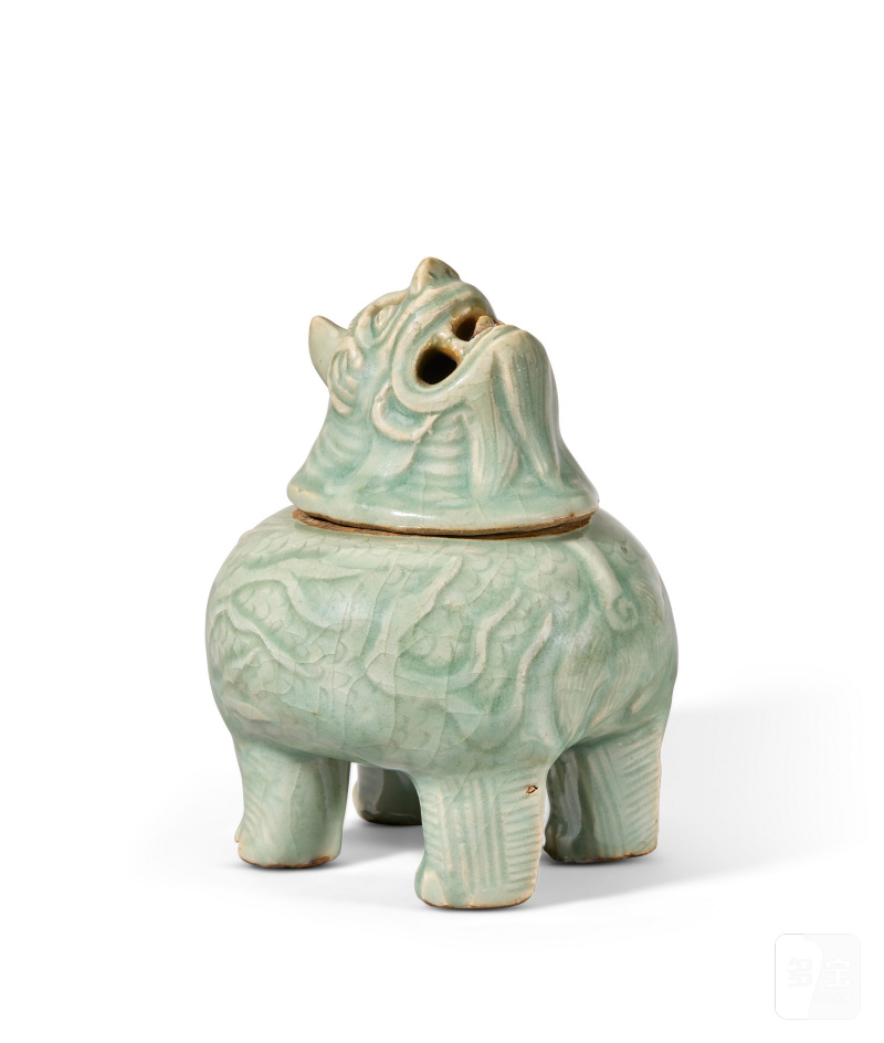 明十六世紀 龍泉青釉甪端小香爐  CHINA, MING DYNASTY, 16TH CENTURY - 图4